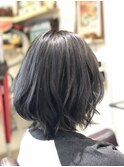 ミディアム cut くすませカラー