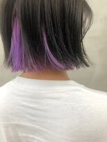 アカ(ACA)&nbsp;【ACA】 インナーカラーぱつんとラベンダーのカジュア