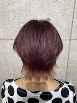 ヘアサロン ドットプラス 町田店(dot. plus)&nbsp;マッシュウルフ×ピンク×裾カラー
