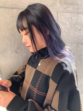 ヴェルダ 池袋店(verda) 色落ち綺麗なインナーカラークリアバイオレット＊fukuda