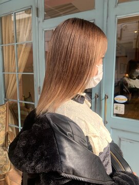 アルコイリスバイドールヘアー(ARCOIRIS by Dollhair) ダークアッシュストカール暖色系カラーグラボブ都島髪質改善大阪