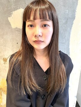 ハマモト パッツンロングヘア