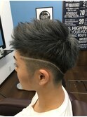 【メンズショートアッシュシルバー】