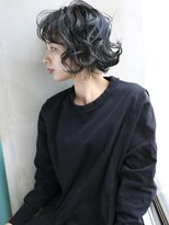 バース(BIRTH)&nbsp;天神【BIRTH】ふわふわデジタルパーマ×くすみブルー