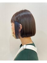 カール 鶴川店(K：R) インナーカラー/ブルー/ボブ