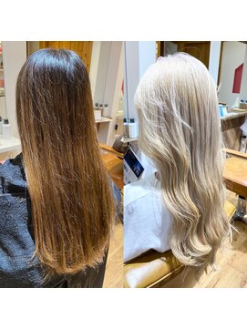 アヴァンス 天王寺店(AVANCE.) ケアブリーチ×ホワイトブロンド