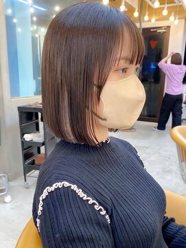 ロンドシエル 横浜(Lond ciel) インナーカラーイヤリングカラーハイトーン×韓国【横浜】