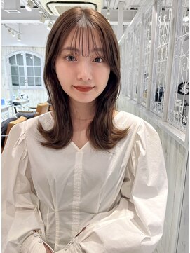 レイラバイアフロート 吉祥寺(Lila by afloat) 韓国ヘア/くびれヘア/モカブラウン/シースルーバング