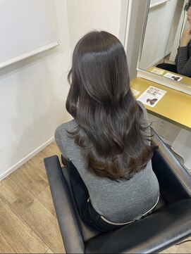 イオエ(ioe) デザインカラー/グランマッシュ/暗めカラー/ミディアムヘア