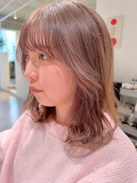 アム(amu) 1ブリーチで作るミルクティーベージュ☆
