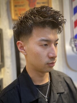 ヒロギンザ 大阪本店(HIRO GINZA) ソフトモヒカン×フェード