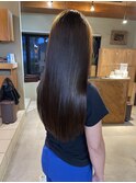 髪質改善ストレート×髪質改善カラー