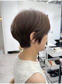デザインカラー/ウエットヘア/オリーブベージュニュアンスパーマ