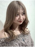 メルティカラー/フェミニンロング/ウェーブパーマ/着付けヘア