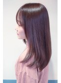 【似合わせレイヤーカット】　抜け感ピンクブラウン