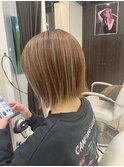 赤み消しハイライト×ボブ