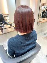 イマ 名駅店(ima)&nbsp;切りっぱなしボブ/ボブ/レッド/ピンク