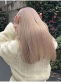 渋谷ミルクティーベージュハイトーンカラーヘーゼルベージュ30代