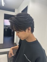 ステージ(STAGE)&nbsp;センターパート　ダウンパーマ　本厚木　メンズサロン