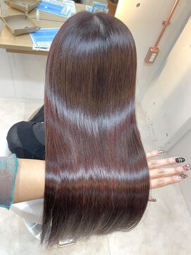 エル 新小岩(elu) 髪質改善でワインレッドの艶髪誕生☆