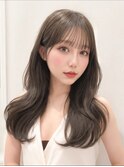 神戸　三宮　レイヤーカット　顔まわりカット　オリーブベージュ
