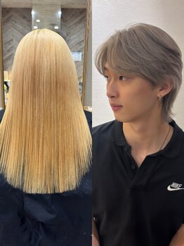 ジプソ(Gypso Hair salon)の写真/ダメージレスで幅広いデザインカラーに対応◎オリジナルの個性派ブリーチデザインカラーもお任せください◎