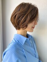 カバーヘア ブリス 戸田公園西口店(COVER HAIR bliss)&nbsp;ふんわりショート似合わせ大人春カラーブリーチなしp戸田公園