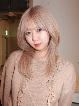 アルバム 池袋(ALBUM) ロング美髪顔周りレイヤー韓国ヘアおくれ毛_F30589