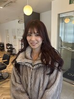 デュノヘアー 神戸三宮店(DUNO hair) ブリーチなしレッドカラー