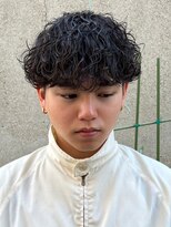 エルマーク 神戸元町(L-MARK)&nbsp;ツイストスパイラル/スパイラルパーマ/メンズ/マッシュ/眉毛