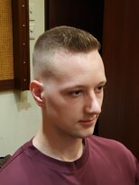 ブロートーキョーバーバーショップ 神田2nd(Bro Tokyo BARBERSHOP)&nbsp;フラットトップ風ハイスキンベリーショートフェードカット