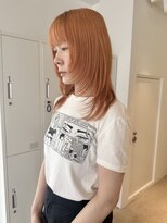ロジェ(loje)&nbsp;20代30代40代　ペールオレンジ/夏のヘアアレンジ