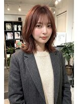 ファーム 大崎店(FAAM)&nbsp;レッドブラウン×レイヤーカット