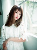 ショートバングが可愛い☆くせ毛風ナチュラルミディ【藤沢】