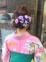 〈着物〉袴着付け＋ヘアセット