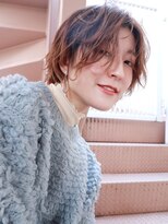 アルバム 渋谷パルコ(ALBUM)&nbsp;カジュアル丸みショート_ウェーブパーマフォギーベージュ_37062