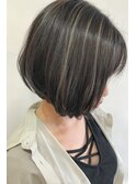 コントラストハイライト×ショートボブ【レセ新松戸DEUX店】