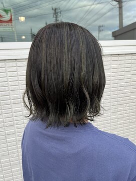 ヘアーチェリーコーク ランプ(HAIR CHERRY COKE Lamp) ◯ボブ&カーキハイライトカラー