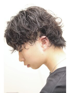 ヘアーアンドグルーミング ヨシザワインク(HAIR&GROOMING YOSHIZAWA Inc.) センターパートスパイラルパーマツーブロックウルフ