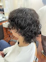 メンズ美容室 タカミ&nbsp;ツイストスパイラル　ウルフセンターパート