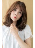 グレーベージュ大人ガーリー小顔くびれヘアY戸頭10代20代30代