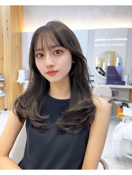 アフロートリノ(AFLOAT Leino) 大人可愛い韓国ヘア レイヤーカット 似合わせ顔まわりカット#