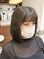 ヘアーアンドエステ ハラダ 滝ノ水店(Hair&Esthe Harada) オリーブカラー