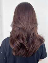 アルバム 新宿(ALBUM SHINJUKU)&nbsp;ミルクティーピンクフレンチカジュアルレイヤーロング_ba478251