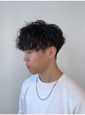 ツイストスパイラル/メンズカット/メンズパーマ/波巻きパーマ