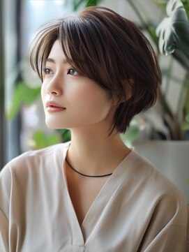 アルトリスト(Altruist Aging×HAIR&SPA) ☆イメチェンピンクベージュアンブレラカラー前髪クールショート