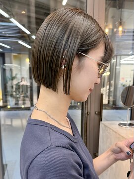 ミィ 表参道(mee.) 前髪/アンブレラカラー/こなれミディ/イメチェン/ぱっつんボブ