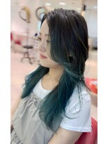 ヘアーステージ シーオーアル&nbsp;グラデーショングリーン