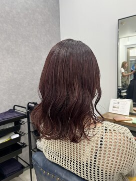 クラン 岡本(Chlan) 波巻きスタイル×ラベンダーブラウン