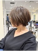 30代/40代/50代◎絶壁解消/白髪ぼかし/大人小顔ショート【湯本】
